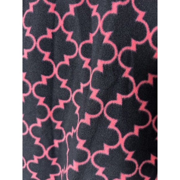 Talbots Fleece Jacket Pink & Navy Women’s Size Medium, Soft With Zip Pockets - Picture 12 of 13